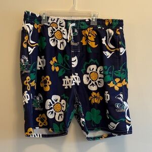 Men’s Norte Dame Lined Swim Trunks by Wes and Willy XL